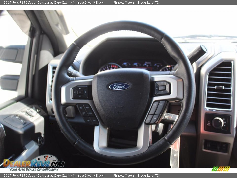 2017 Ford F250 Super Duty Lariat Crew Cab 4x4 Ingot Silver / Black Photo #25
