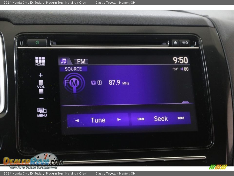 2014 Honda Civic EX Sedan Modern Steel Metallic / Gray Photo #14