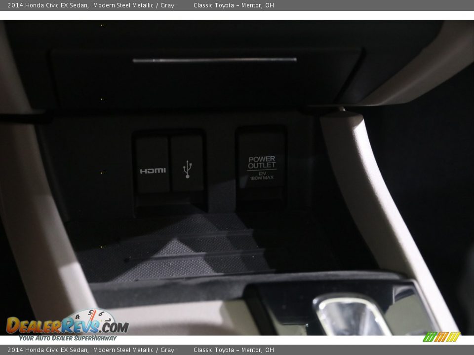 2014 Honda Civic EX Sedan Modern Steel Metallic / Gray Photo #17