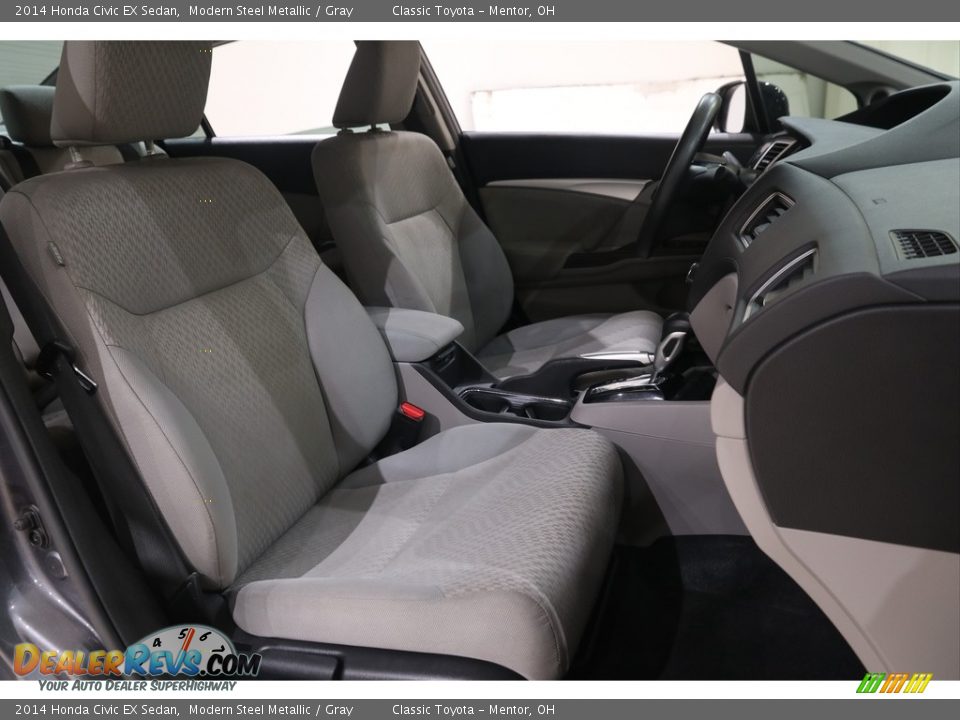 2014 Honda Civic EX Sedan Modern Steel Metallic / Gray Photo #18