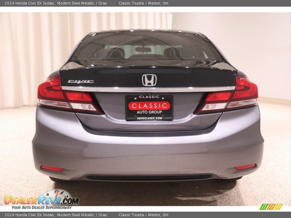 2014 Honda Civic EX Sedan Modern Steel Metallic / Gray Photo #21