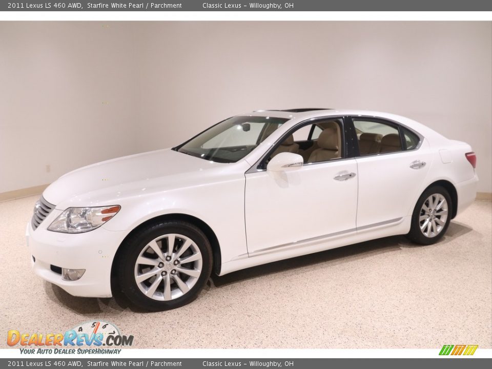 2011 Lexus LS 460 AWD Starfire White Pearl / Parchment Photo #3