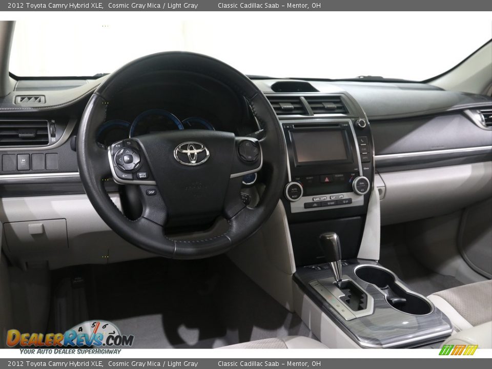 2012 Toyota Camry Hybrid XLE Cosmic Gray Mica / Light Gray Photo #6