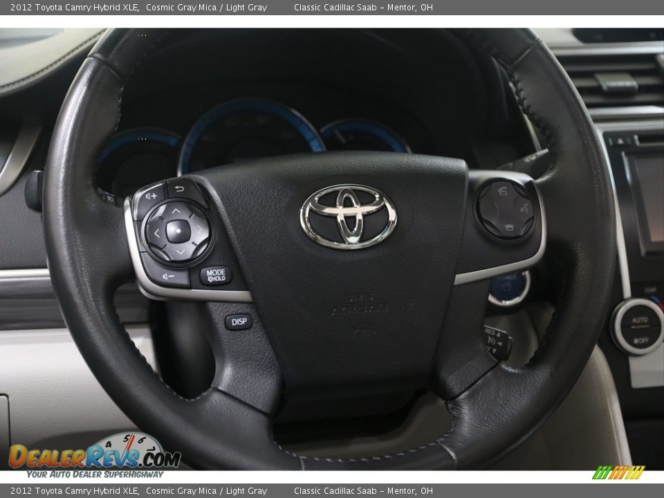 2012 Toyota Camry Hybrid XLE Cosmic Gray Mica / Light Gray Photo #7