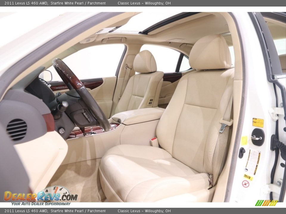 2011 Lexus LS 460 AWD Starfire White Pearl / Parchment Photo #9