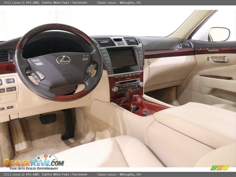 2011 Lexus LS 460 AWD Starfire White Pearl / Parchment Photo #10