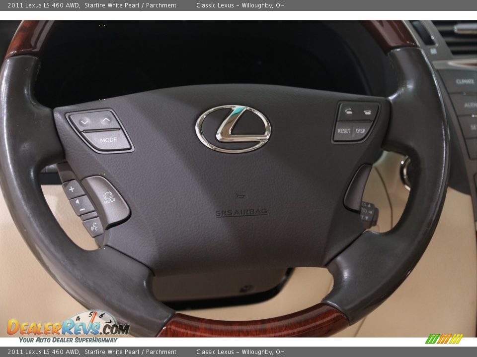 2011 Lexus LS 460 AWD Starfire White Pearl / Parchment Photo #11