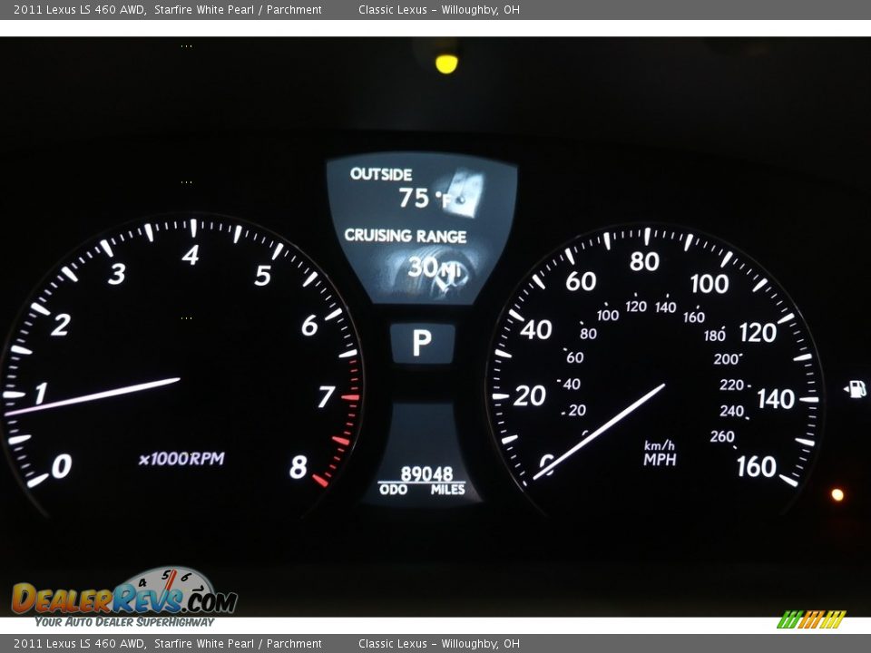2011 Lexus LS 460 AWD Starfire White Pearl / Parchment Photo #12