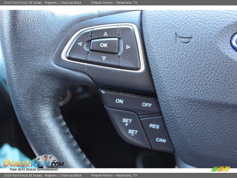 2016 Ford Focus SE Sedan Magnetic / Charcoal Black Photo #16