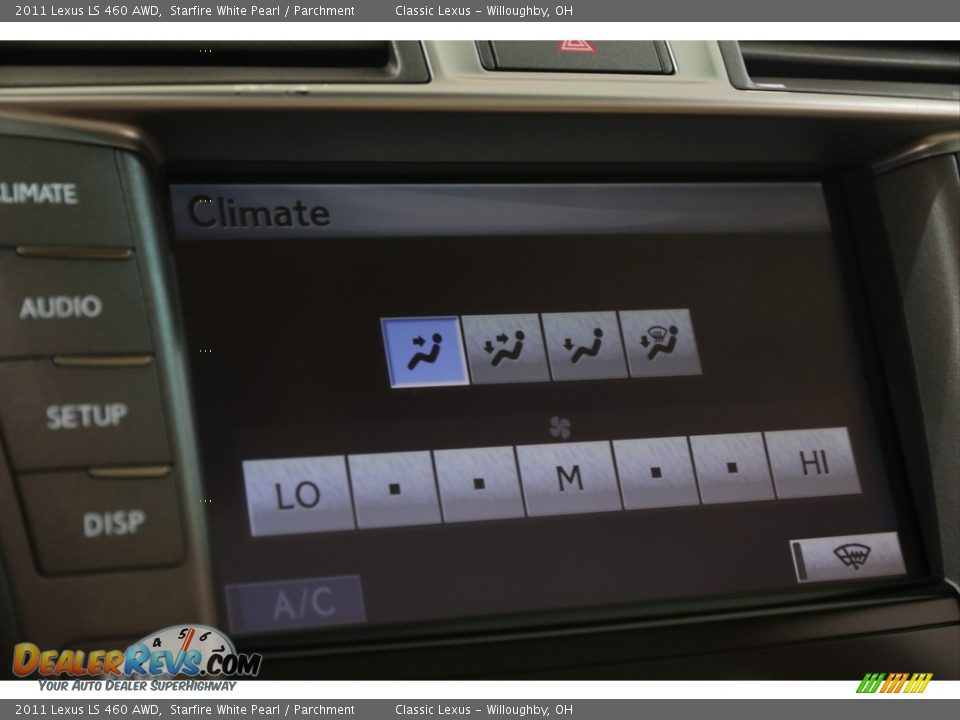 2011 Lexus LS 460 AWD Starfire White Pearl / Parchment Photo #17