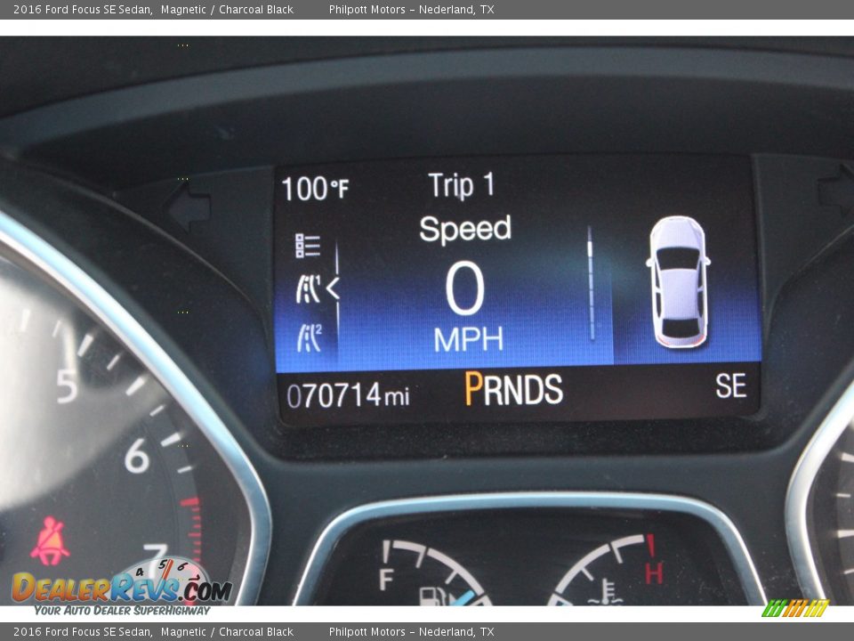 2016 Ford Focus SE Sedan Magnetic / Charcoal Black Photo #19