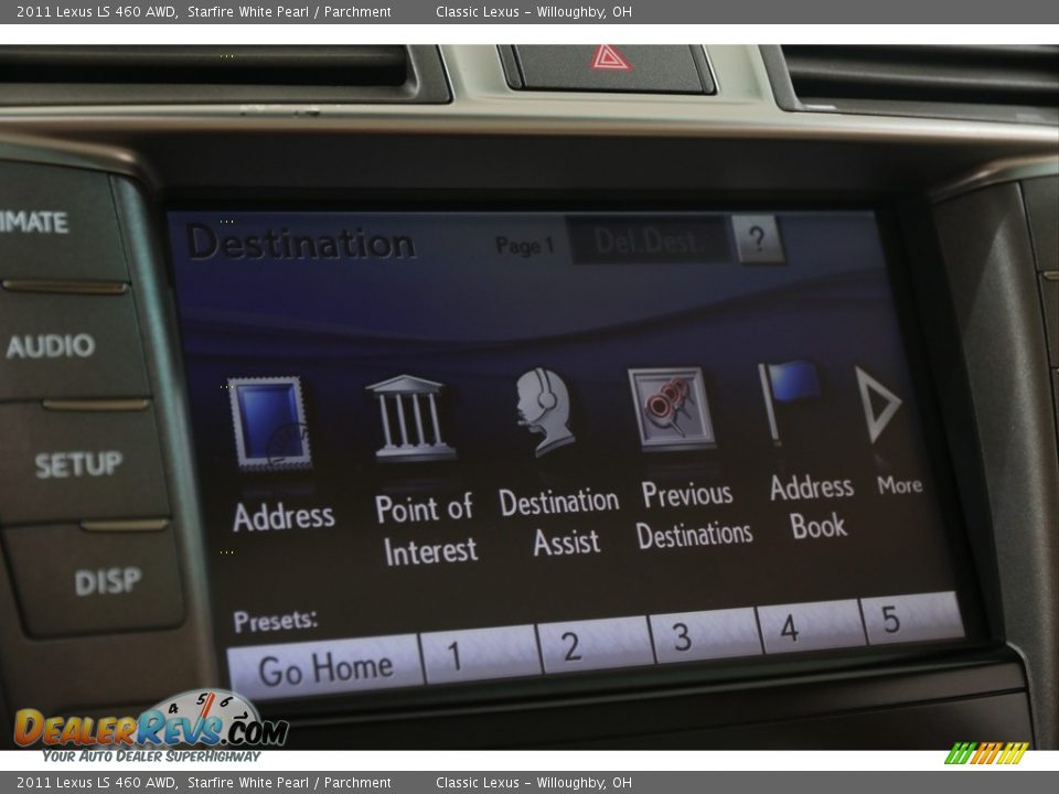 2011 Lexus LS 460 AWD Starfire White Pearl / Parchment Photo #22