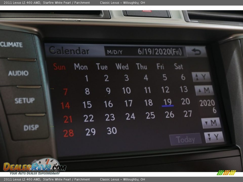 2011 Lexus LS 460 AWD Starfire White Pearl / Parchment Photo #27