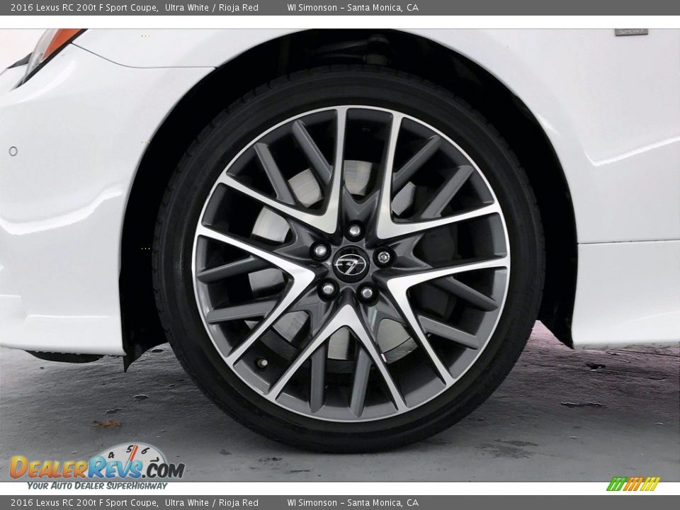 2016 Lexus RC 200t F Sport Coupe Wheel Photo #8