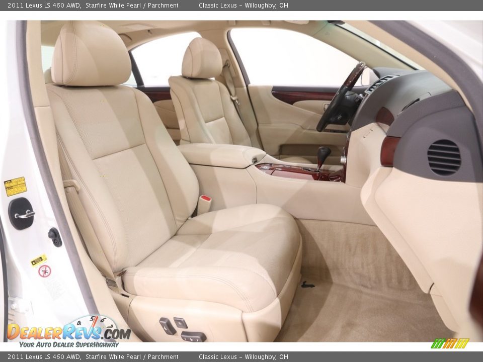 2011 Lexus LS 460 AWD Starfire White Pearl / Parchment Photo #33