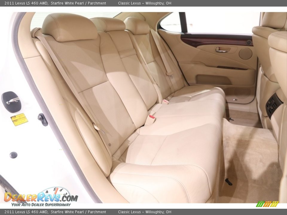 2011 Lexus LS 460 AWD Starfire White Pearl / Parchment Photo #34