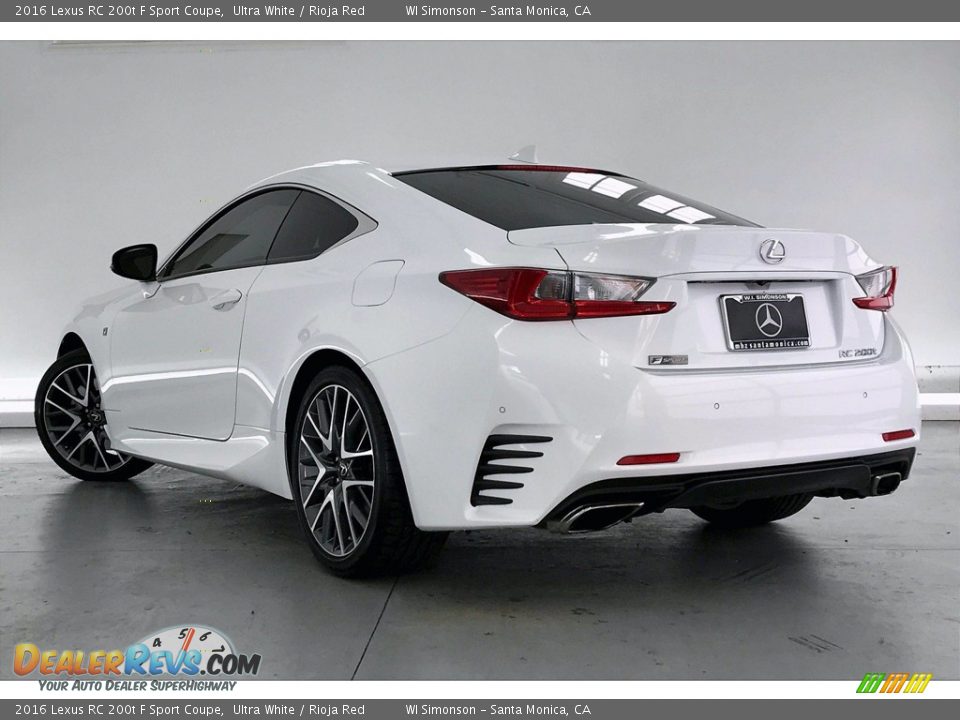 Ultra White 2016 Lexus RC 200t F Sport Coupe Photo #10