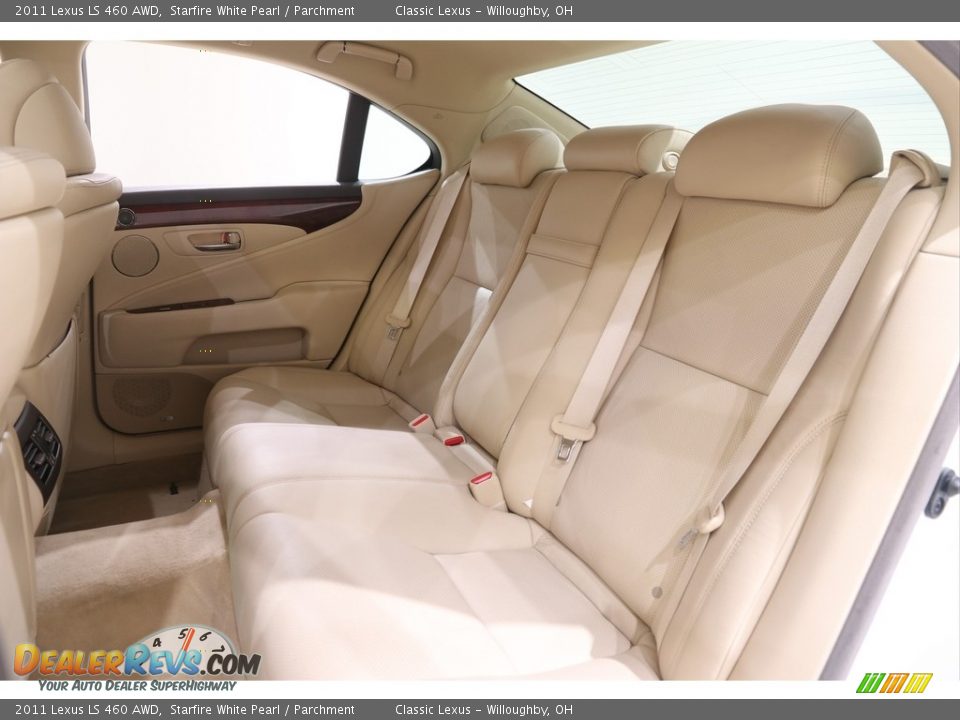 2011 Lexus LS 460 AWD Starfire White Pearl / Parchment Photo #35