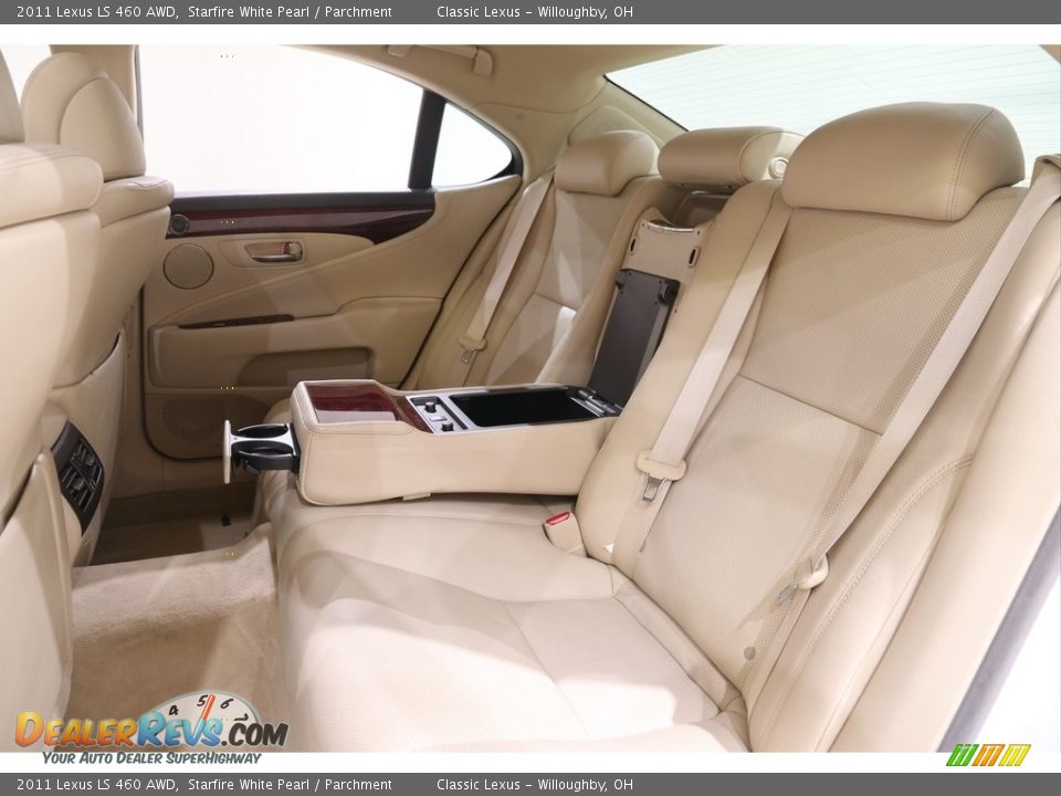 2011 Lexus LS 460 AWD Starfire White Pearl / Parchment Photo #36