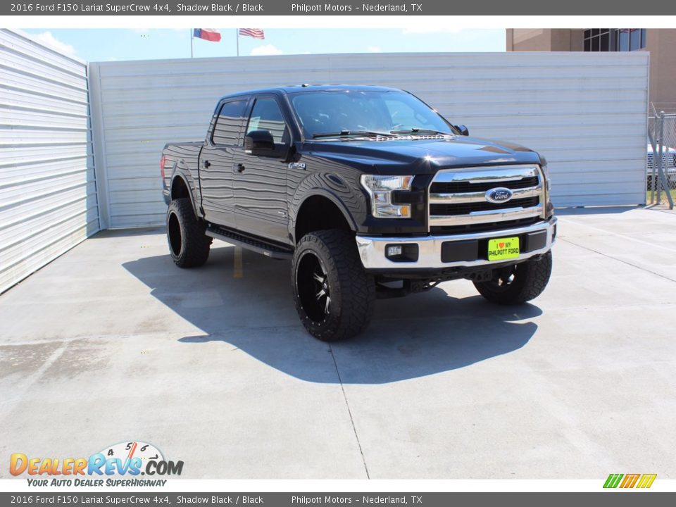 2016 Ford F150 Lariat SuperCrew 4x4 Shadow Black / Black Photo #2