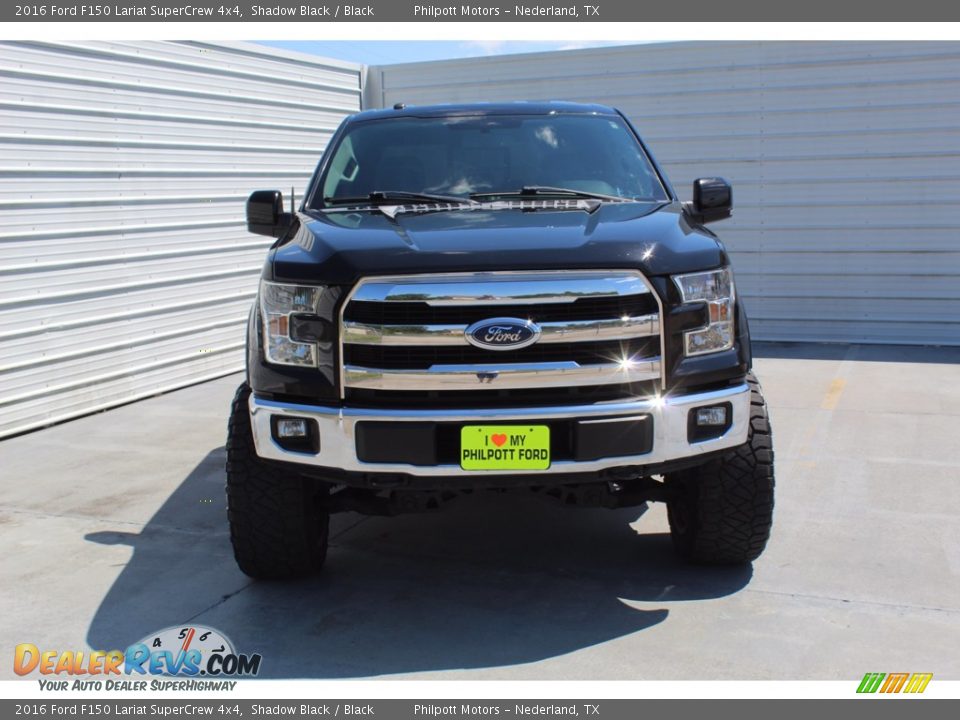 2016 Ford F150 Lariat SuperCrew 4x4 Shadow Black / Black Photo #3