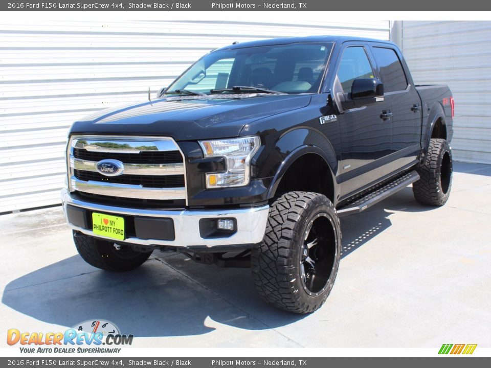 2016 Ford F150 Lariat SuperCrew 4x4 Shadow Black / Black Photo #4