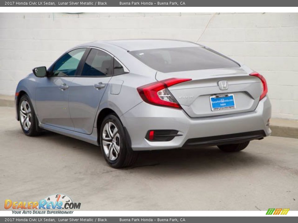 2017 Honda Civic LX Sedan Lunar Silver Metallic / Black Photo #2