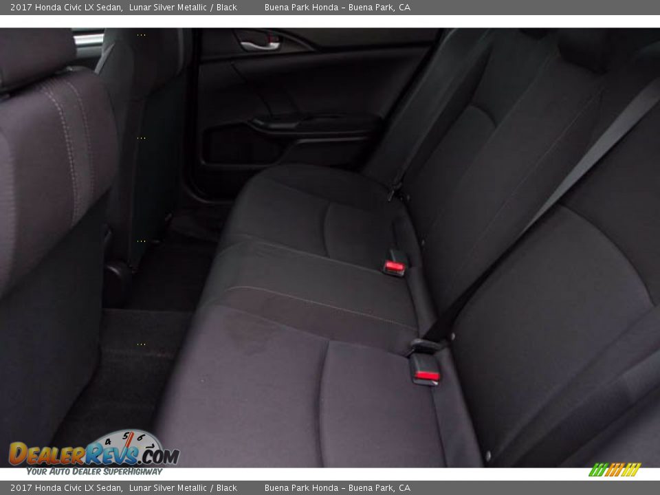 2017 Honda Civic LX Sedan Lunar Silver Metallic / Black Photo #4