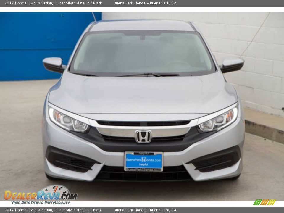2017 Honda Civic LX Sedan Lunar Silver Metallic / Black Photo #7