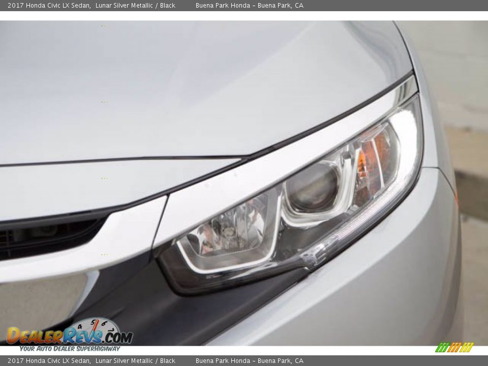 2017 Honda Civic LX Sedan Lunar Silver Metallic / Black Photo #9