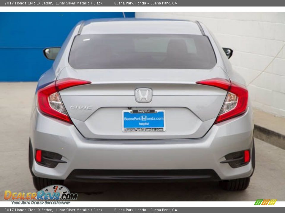 2017 Honda Civic LX Sedan Lunar Silver Metallic / Black Photo #11