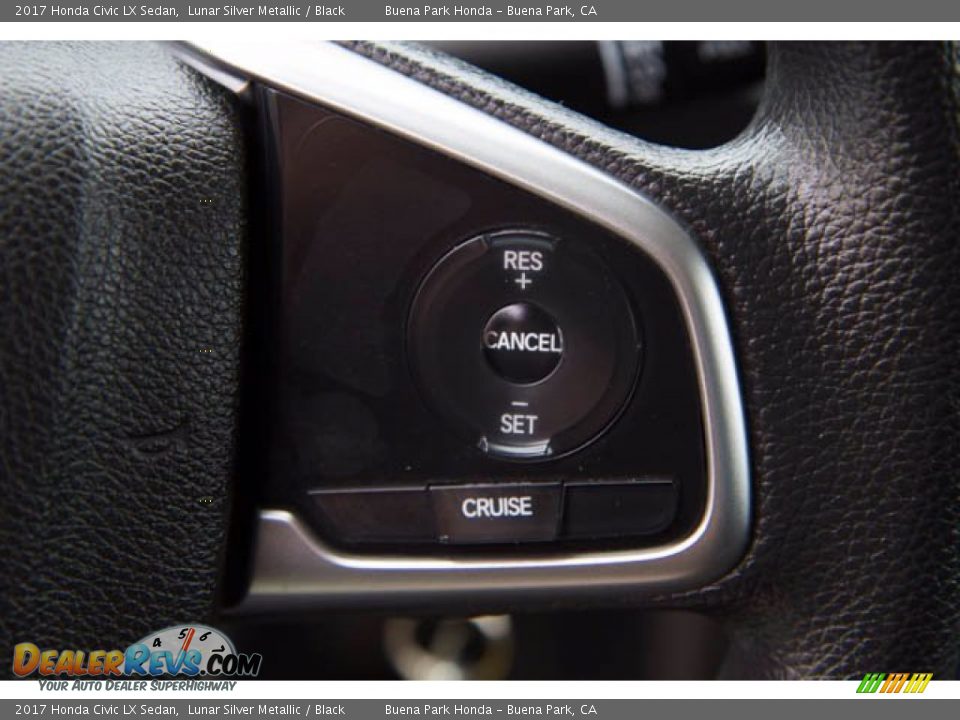 2017 Honda Civic LX Sedan Lunar Silver Metallic / Black Photo #17