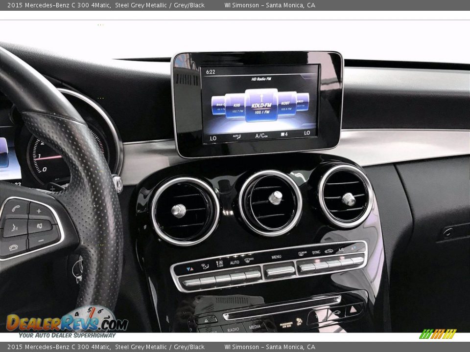 2015 Mercedes-Benz C 300 4Matic Steel Grey Metallic / Grey/Black Photo #5