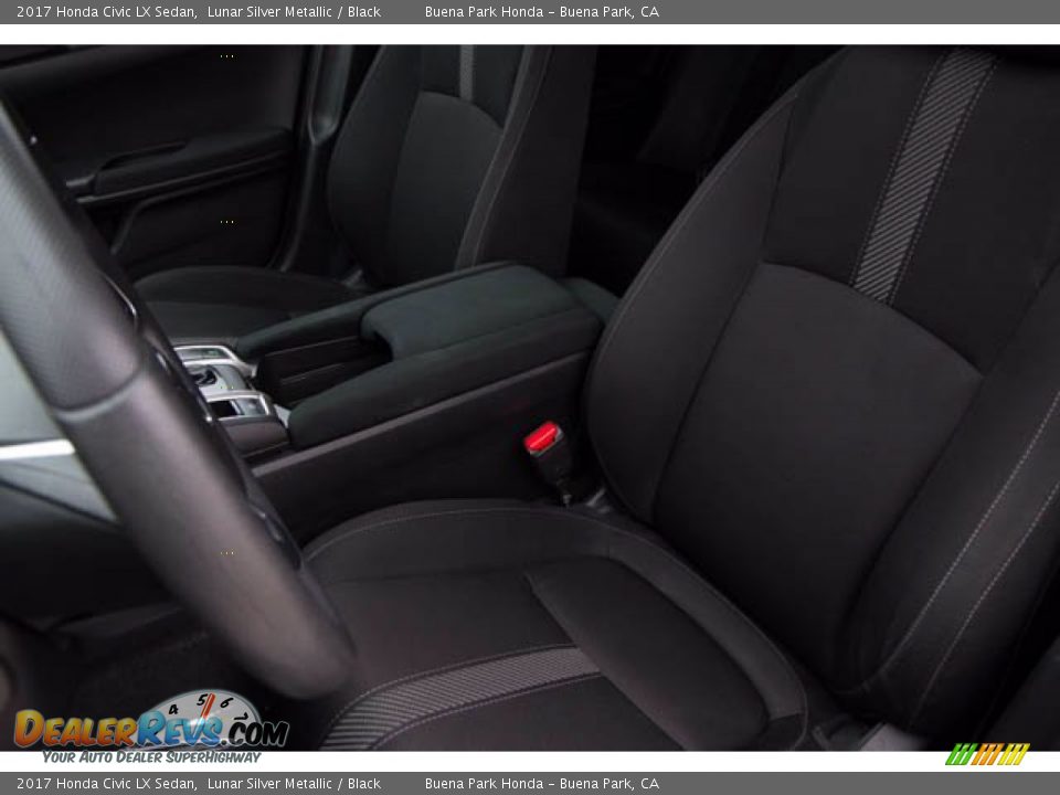 2017 Honda Civic LX Sedan Lunar Silver Metallic / Black Photo #19