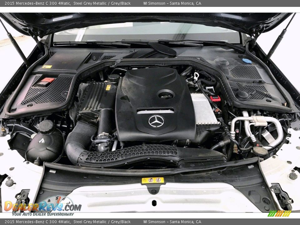 2015 Mercedes-Benz C 300 4Matic Steel Grey Metallic / Grey/Black Photo #9