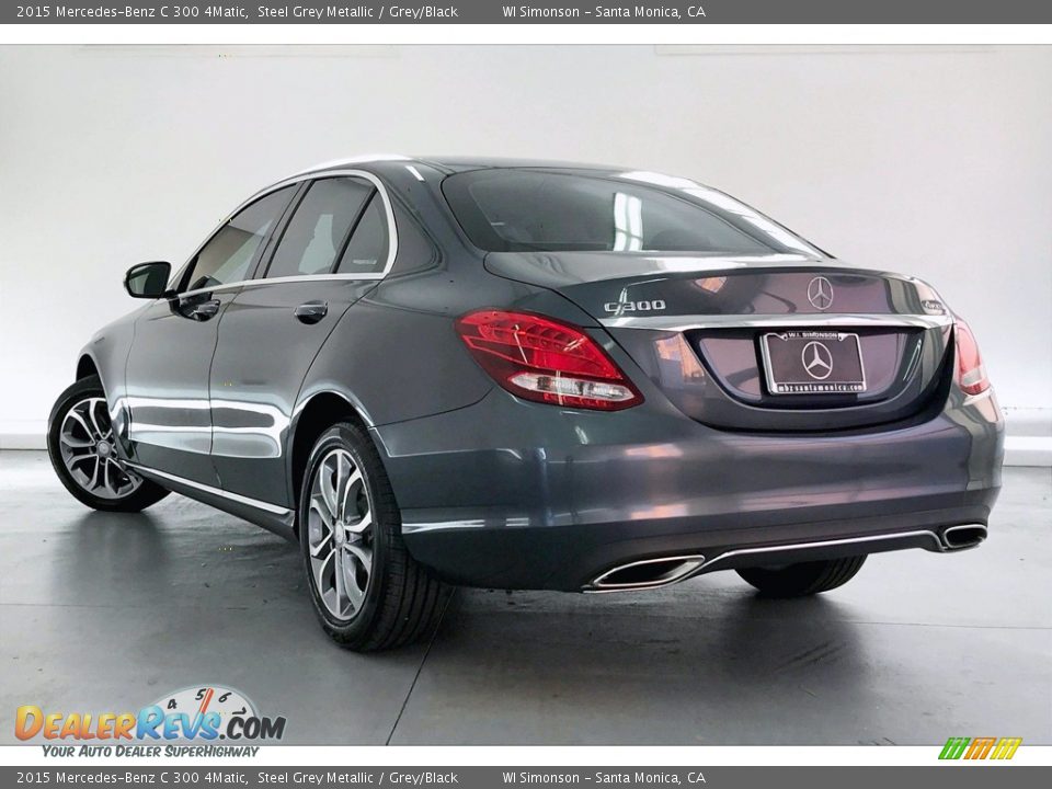 2015 Mercedes-Benz C 300 4Matic Steel Grey Metallic / Grey/Black Photo #10