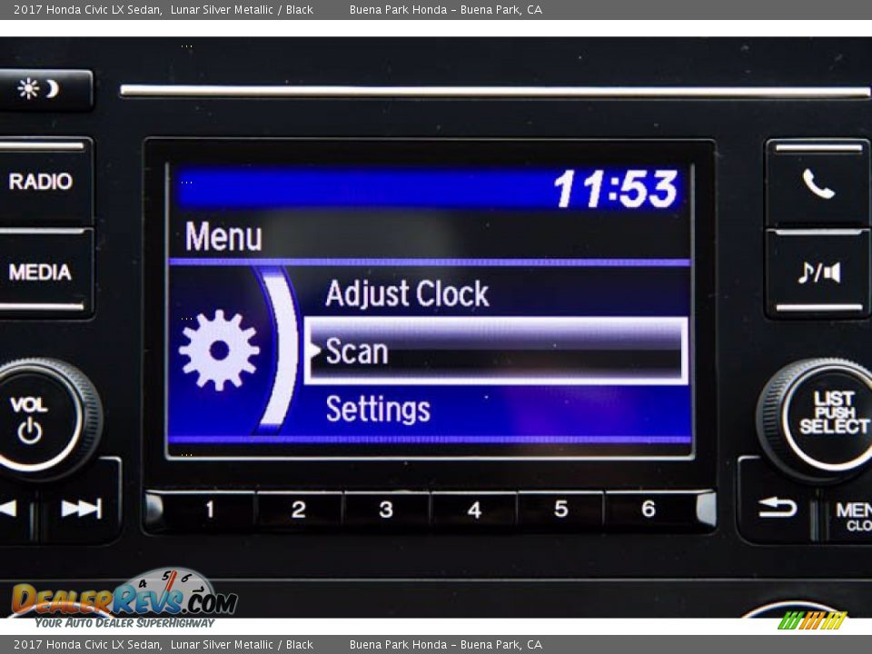 2017 Honda Civic LX Sedan Lunar Silver Metallic / Black Photo #26