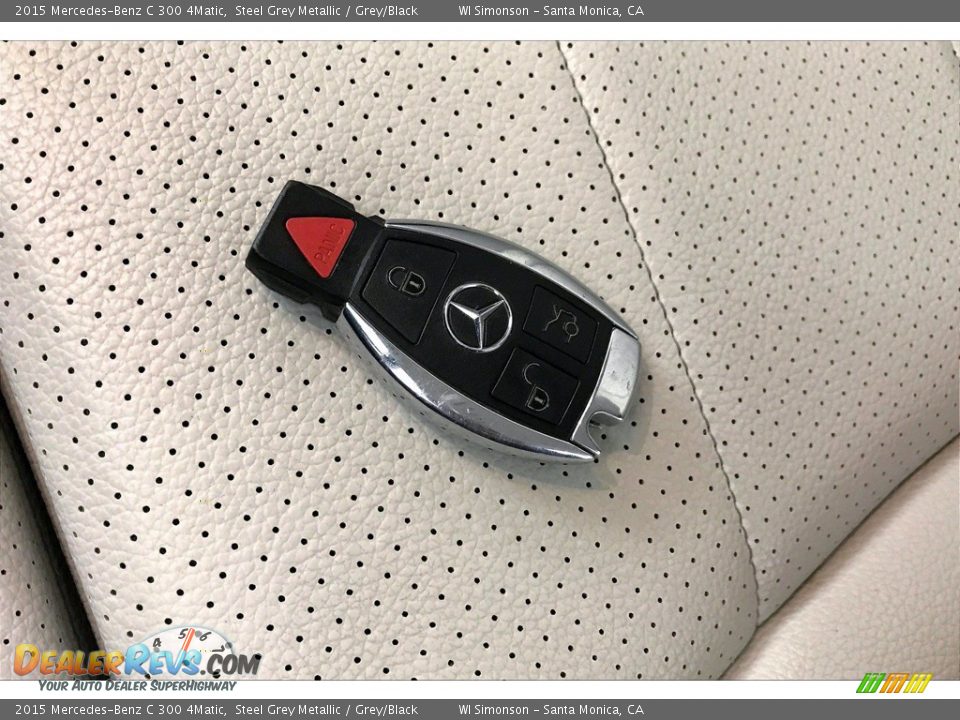 2015 Mercedes-Benz C 300 4Matic Steel Grey Metallic / Grey/Black Photo #11