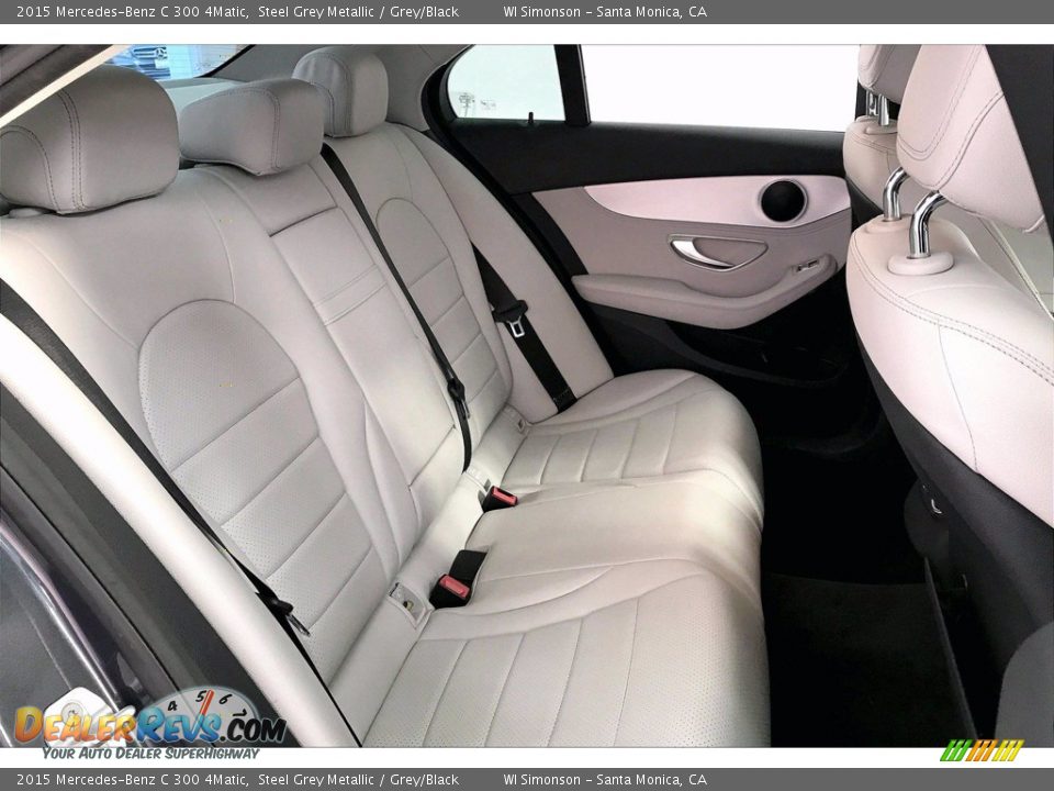 2015 Mercedes-Benz C 300 4Matic Steel Grey Metallic / Grey/Black Photo #13