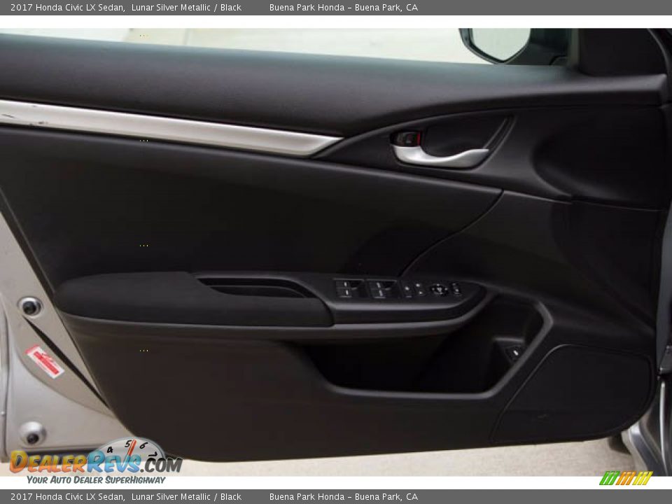 2017 Honda Civic LX Sedan Lunar Silver Metallic / Black Photo #29