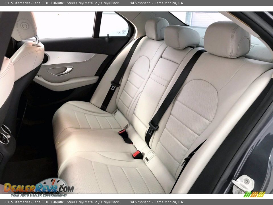2015 Mercedes-Benz C 300 4Matic Steel Grey Metallic / Grey/Black Photo #15