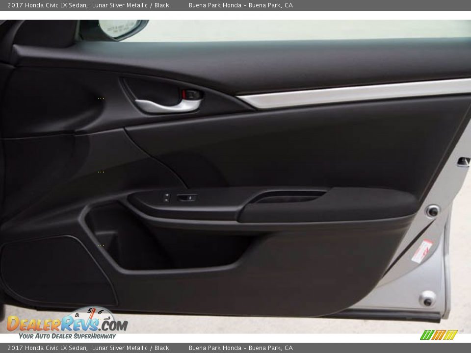 2017 Honda Civic LX Sedan Lunar Silver Metallic / Black Photo #33