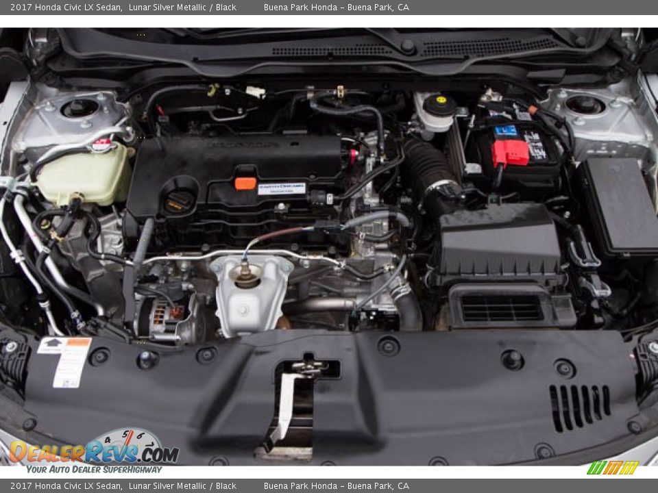 2017 Honda Civic LX Sedan Lunar Silver Metallic / Black Photo #34