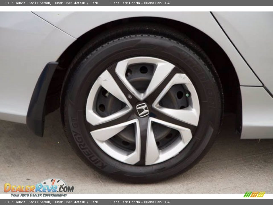 2017 Honda Civic LX Sedan Lunar Silver Metallic / Black Photo #35