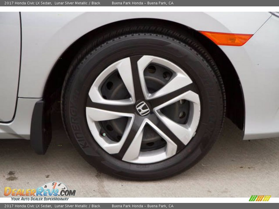2017 Honda Civic LX Sedan Lunar Silver Metallic / Black Photo #36