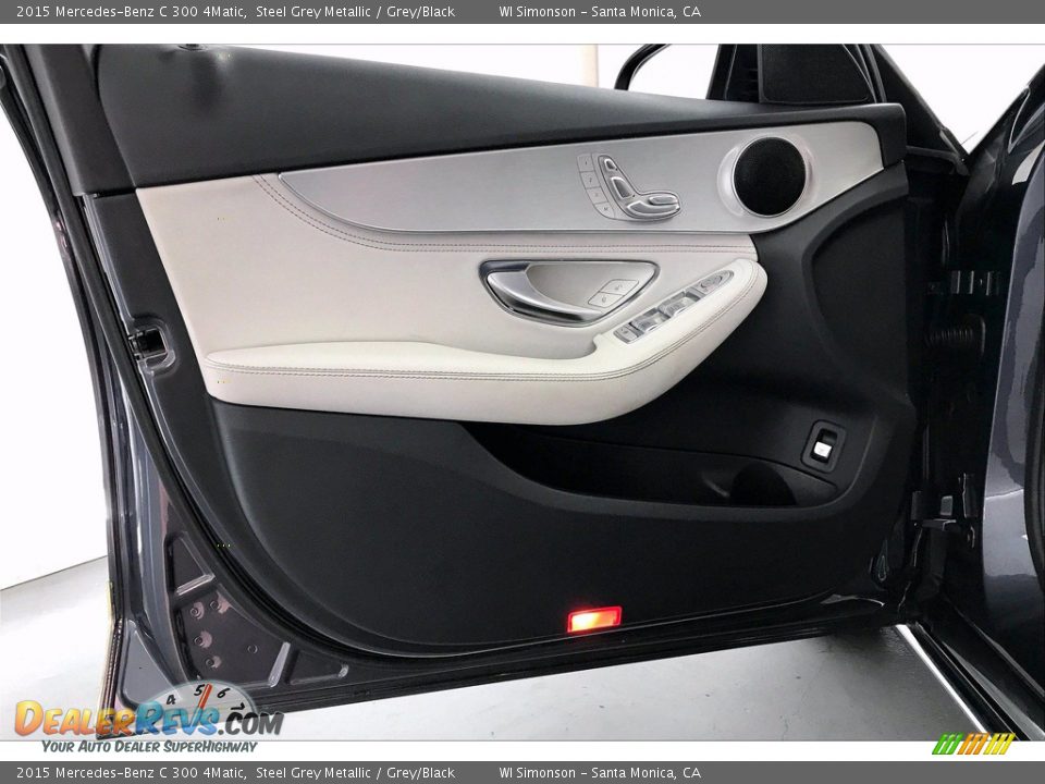 2015 Mercedes-Benz C 300 4Matic Steel Grey Metallic / Grey/Black Photo #25
