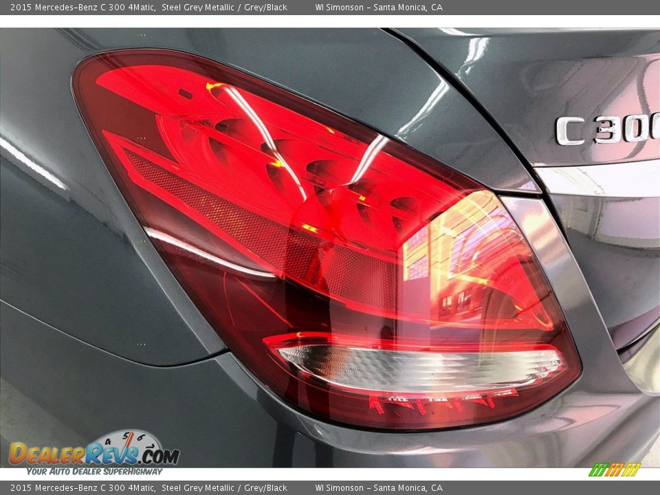 2015 Mercedes-Benz C 300 4Matic Steel Grey Metallic / Grey/Black Photo #26