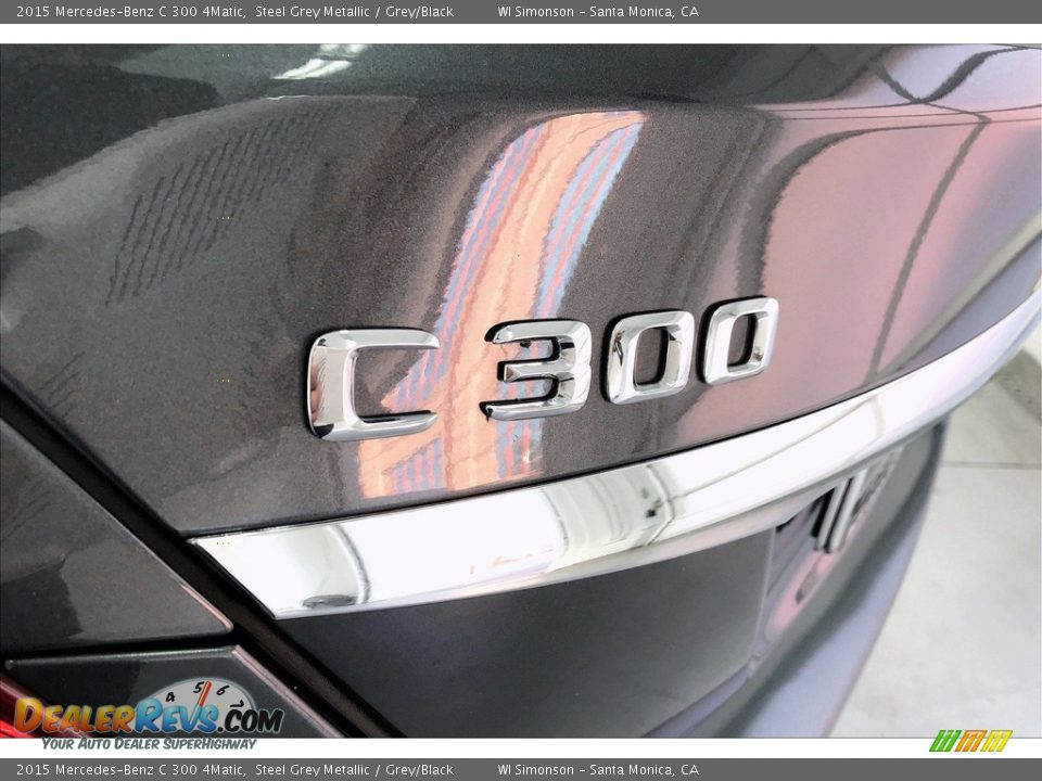 2015 Mercedes-Benz C 300 4Matic Steel Grey Metallic / Grey/Black Photo #27