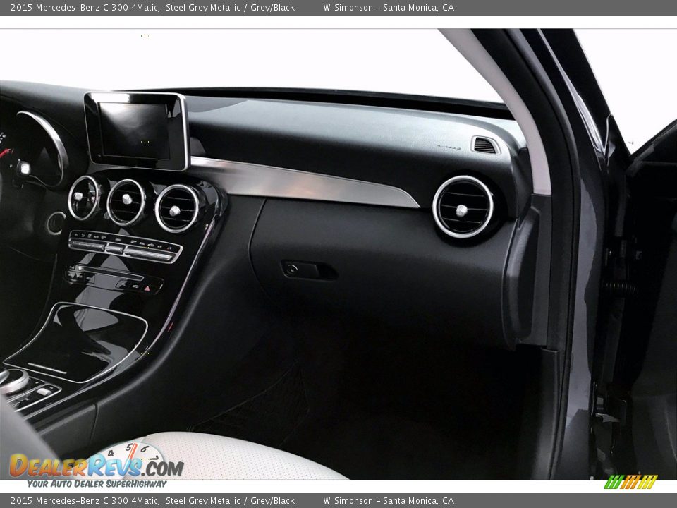 2015 Mercedes-Benz C 300 4Matic Steel Grey Metallic / Grey/Black Photo #28