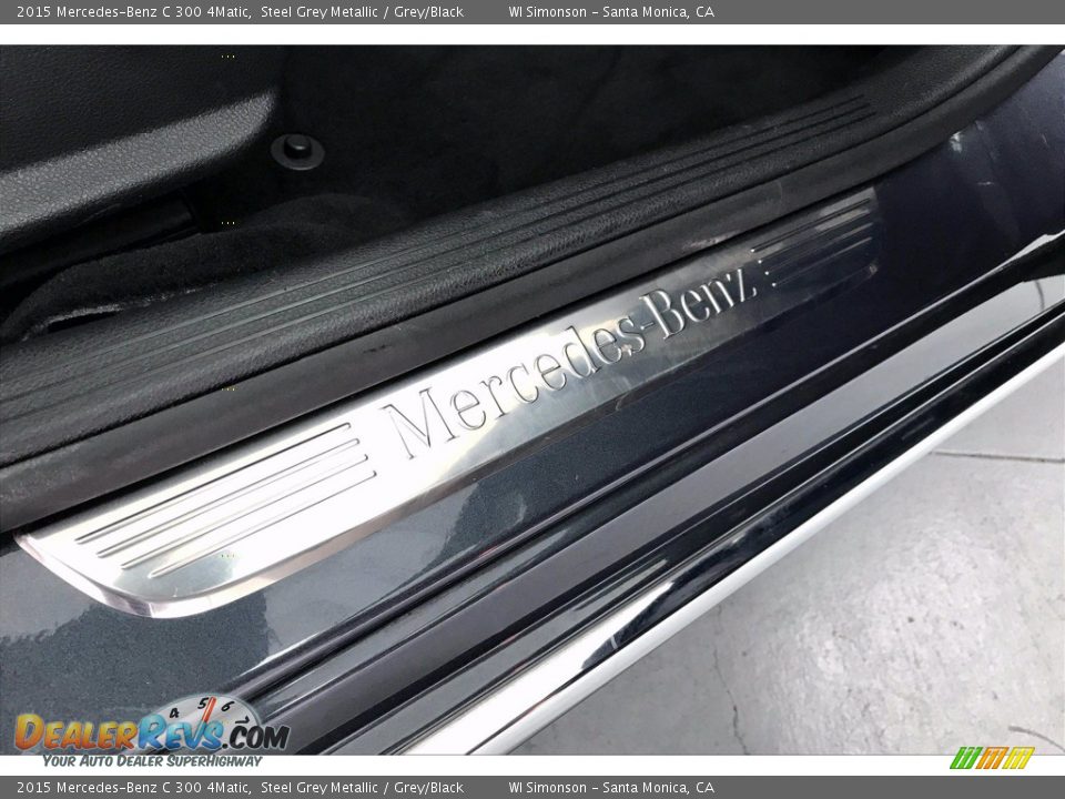 2015 Mercedes-Benz C 300 4Matic Steel Grey Metallic / Grey/Black Photo #29